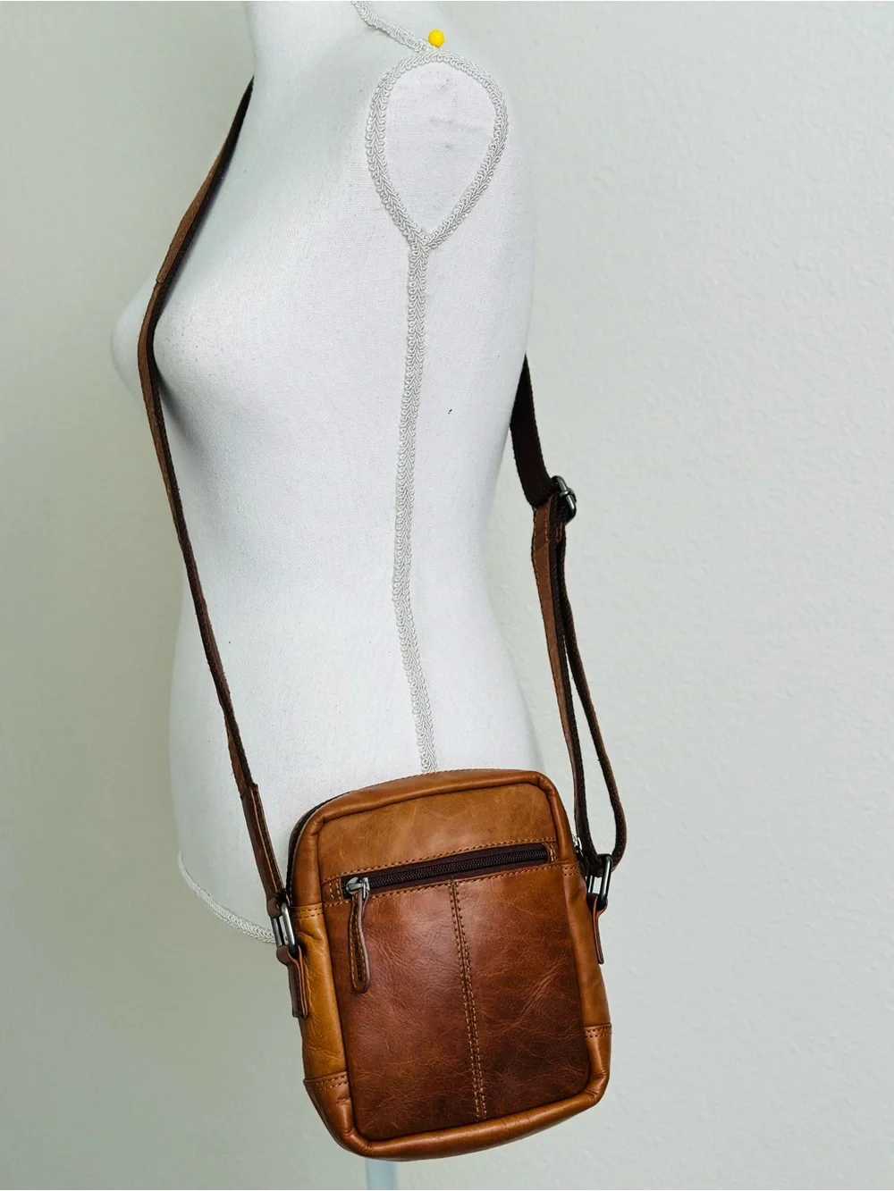 Hill Burry Leather Crossbody Bag